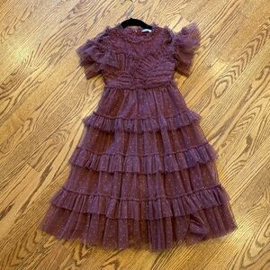 Ivy City Whimsical Dress in Mulberry